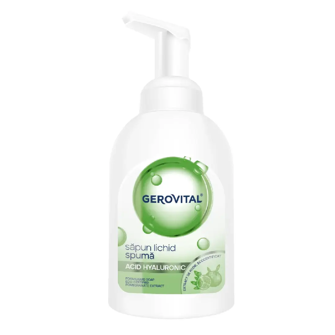 Sapun lichid spuma, acid hialuronic, 300 ml, Gerovital