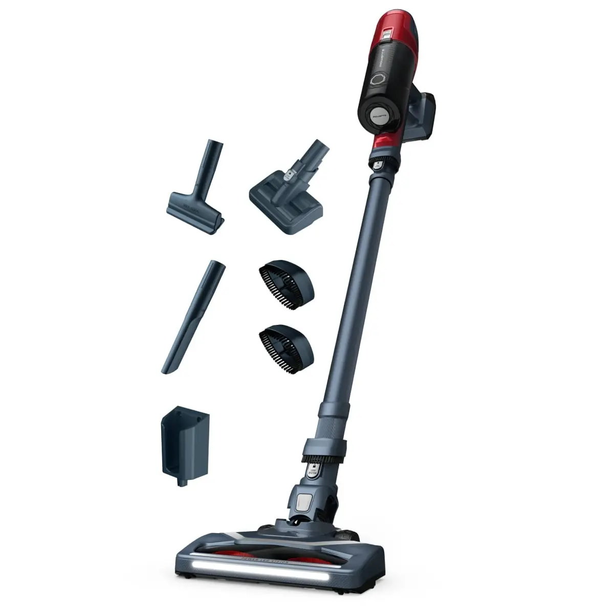 Aspirator vertical Rowenta X-Pert 6.60 Animal Care RH6878WO  100W  18V  autonomie 45 min  filtrare 94%  perie cu iluminare LED  recipient praf 0.55 L