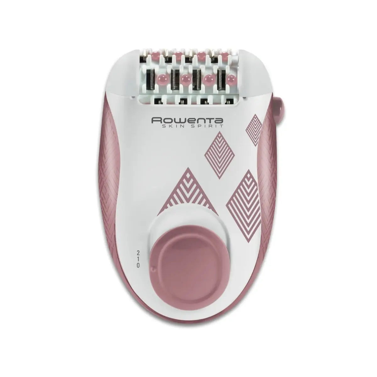 Epilator Rowenta Skin Spirit EP2900F1  2 trepte de viteză  24 pensete  sistem de ghidare  sistem de masaj cu bile  roz