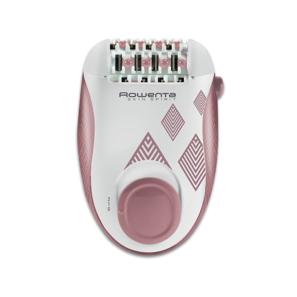 Epilator Rowenta Skin Spirit EP2900F1  2 trepte de viteză  24 pensete  sistem de ghidare  sistem de masaj cu bile  roz