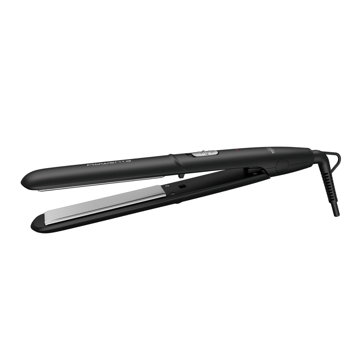 Placă de păr Rowenta Express Style SF1810F0  înveliș Ceramic Tourmaline  2 trepte de temperatură  negru & argintiu