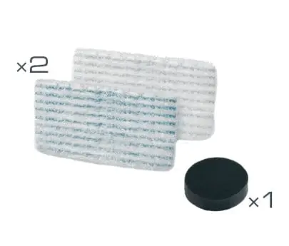 Kit Rowenta ZR005804 cu 2 mopuri si filtru de spuma  compatibil cu gama de aspiratoare cu abur Rowenta Clean & Steam  seriile RY85xx  RY75xx si RY77xx