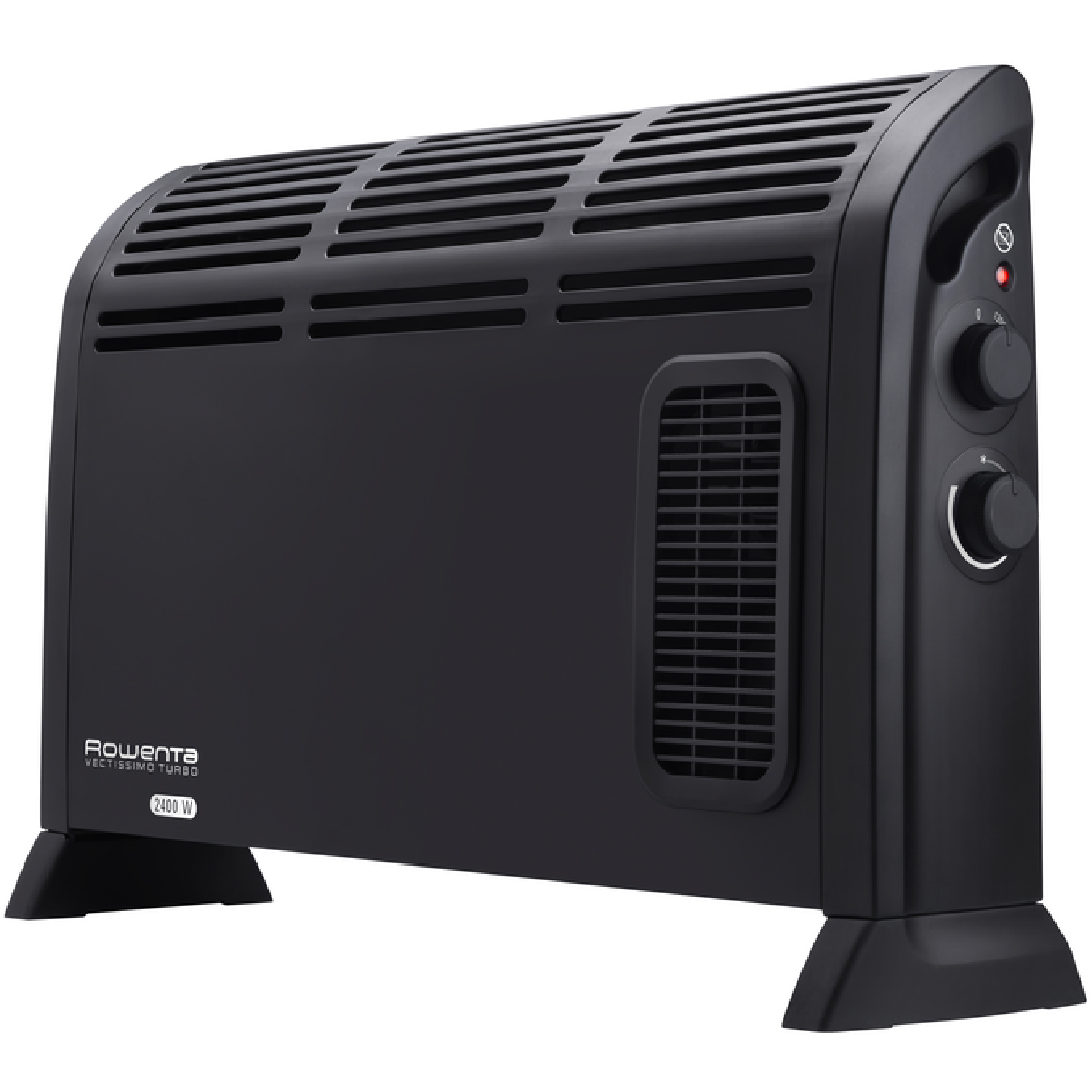 Convector Rowenta Vectissimo CO3035F1  reglabil  termostat mecanic  functie turbo  Negru