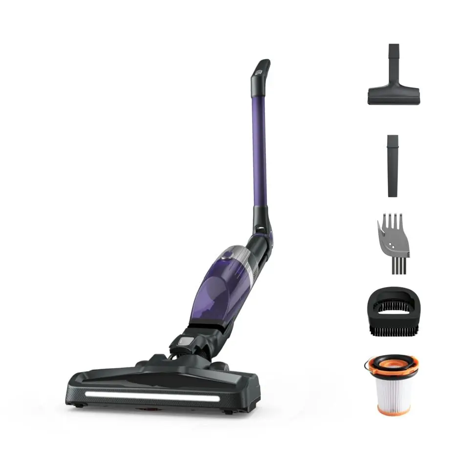 Aspirator vertical Rowenta X-TREM Compact 2 in 1 RH1238WO  145W  Tehnologie Flex in doua pozitii  autonomie 40 minute  timp incarcare 4h  cap de aspir