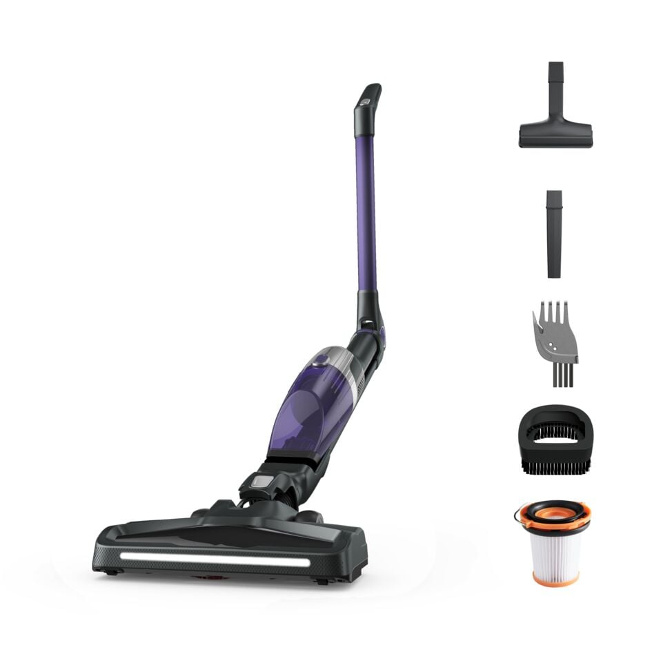 Aspirator vertical Rowenta X-TREM Compact 2 in 1 RH1238WO  145W  Tehnologie Flex in doua pozitii  autonomie 40 minute  timp incarcare 4h  cap de aspir