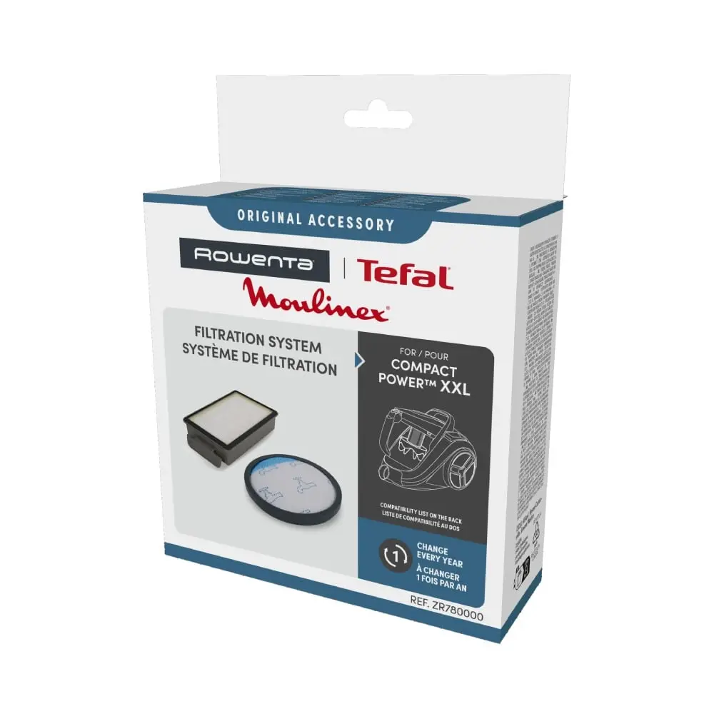 Kit 2 filtre Rowenta ZR780000  compatibile cu aspiratoarele Rowenta Compact Power XXL  seriile RO48xx