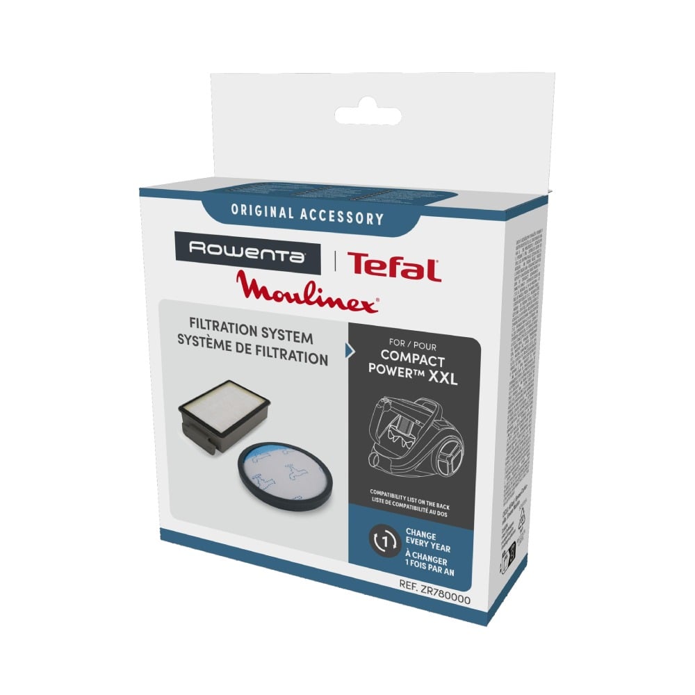 Kit 2 filtre Rowenta ZR780000  compatibile cu aspiratoarele Rowenta Compact Power XXL  seriile RO48xx