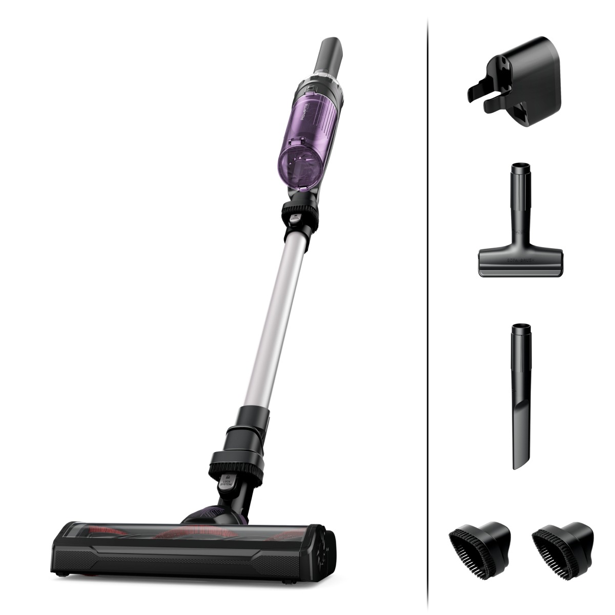 Aspirator vertical Rowenta X-Nano RH1129WO  0.5l  16.8V  Autonomie maxima 40 min  Negru-Mov