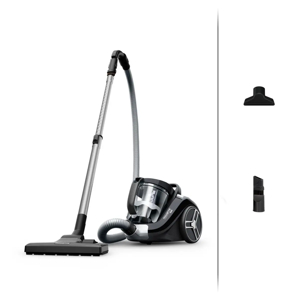 Aspirator fara sac Compact Power XXL RO4B25EA  900 W  recipient pentru praf 2.5 L  3 niveluri de filtrare  negru