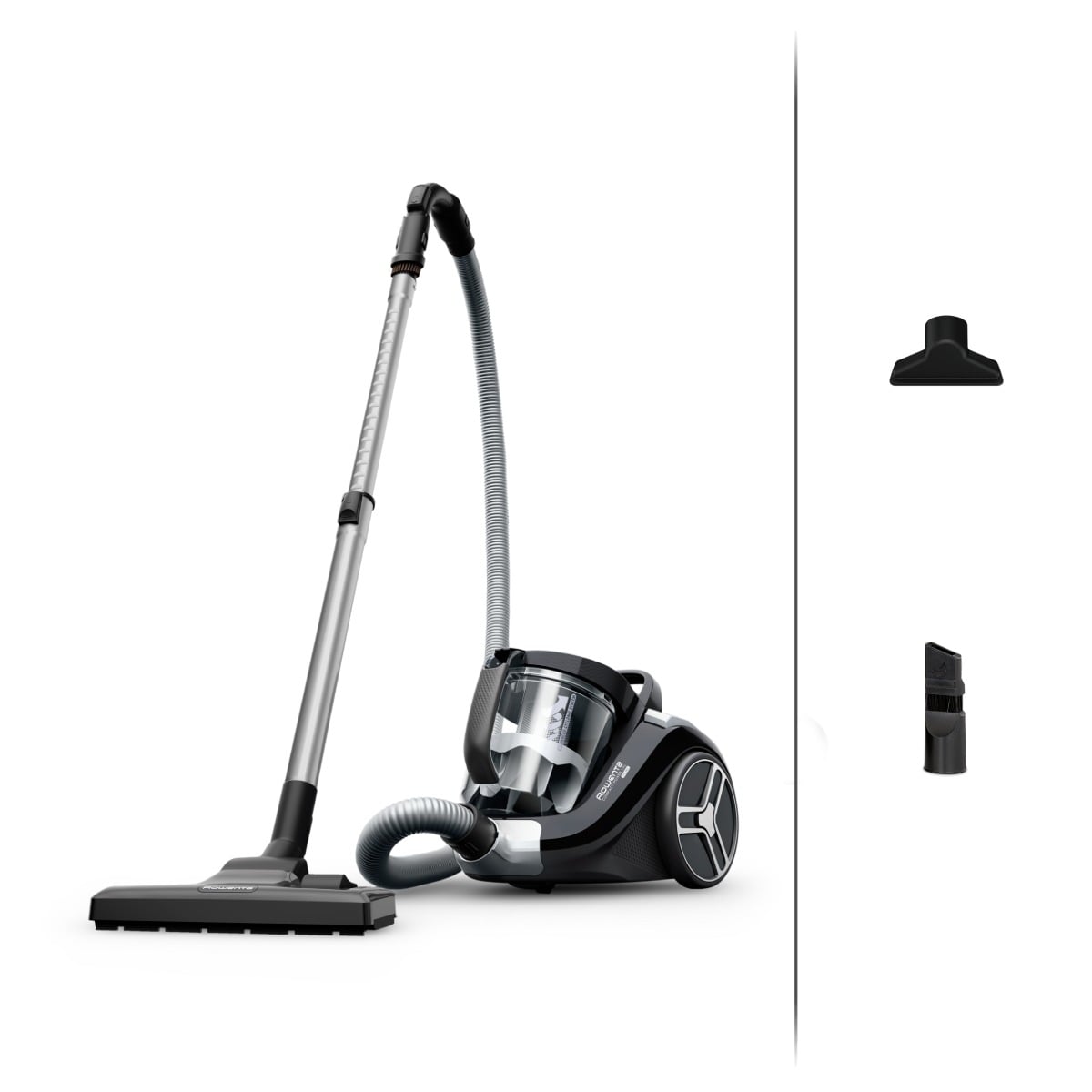 Aspirator fara sac Compact Power XXL RO4B25EA  900 W  recipient pentru praf 2.5 L  3 niveluri de filtrare  negru