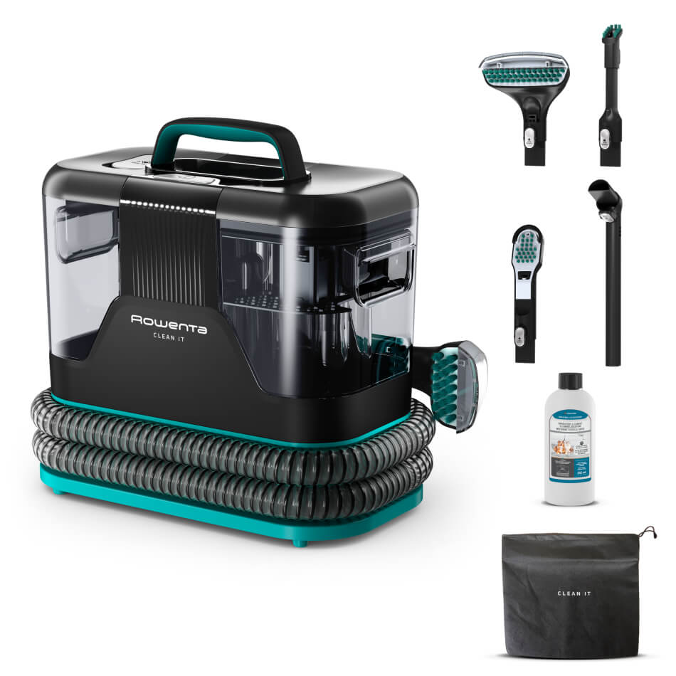 Aspirator tapiterie Rowenta Clean IT IN5020F0  750W  rezervor apa & detergent 2.3L  rezervor apa murdara 1.5L  perii 8/15 cm  accesoriu spatii inguste