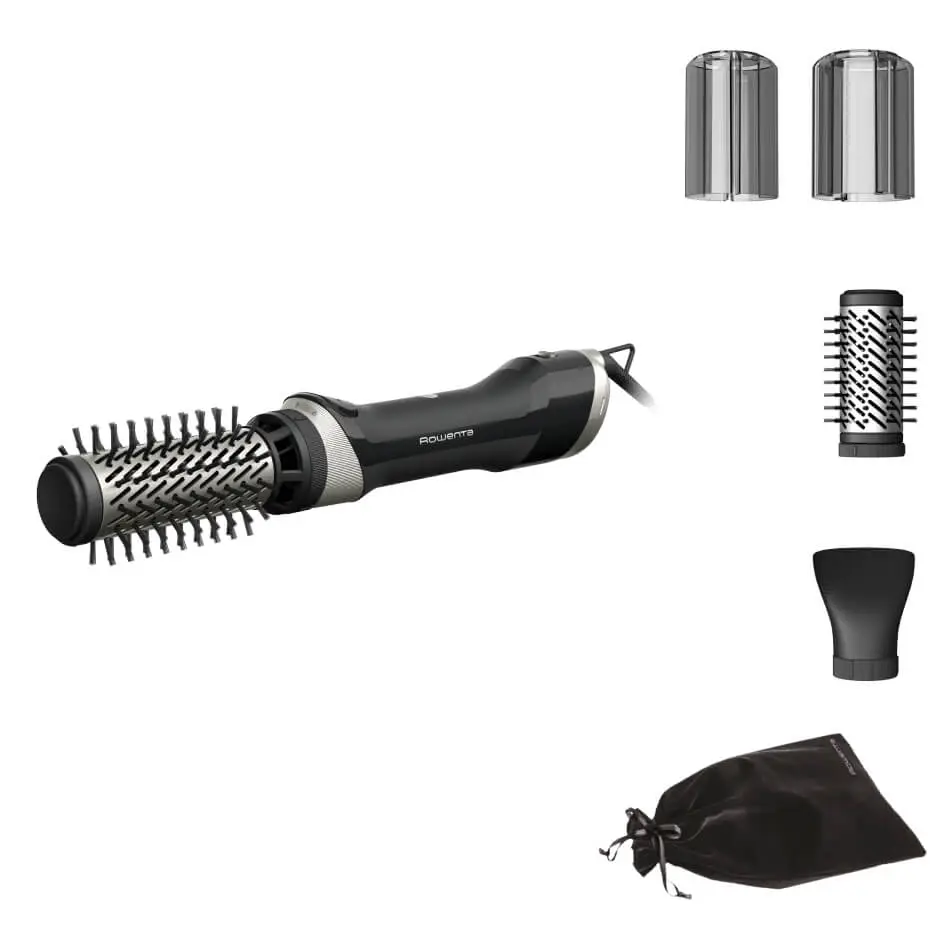 Perie rotativa cu aer cald Rowenta Brush Activ UB9530F0  1000W  2 trepte de viteza/temperatura  2 perii rotative 40/50mm  concentrator aer  husa inclu