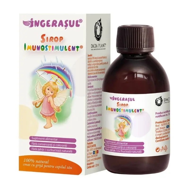 Sirop imunostimulent Ingerasul, 200 ml, Dacia Plant