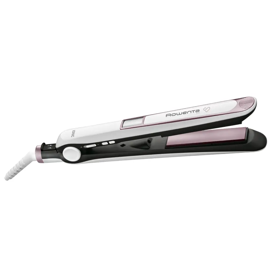 Placa de par Rowenta Premium Care 7/7 SF7460F0  setare temperatura 130° - 200°C  generator de ioni  invelis Cashmere Keratin cu ulei de argan  incal