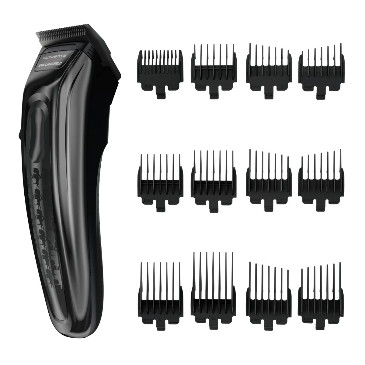 Aparat de tuns Rowenta x Karl Lagerfeld Barber Experience TN155LE0  6500 rpm  autonomie 150 min  6 piepteni ficsi  6 piepteni fade  lame inox  indicat