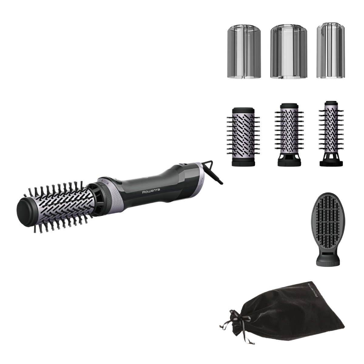 Perie rotativa cu aer cald Rowenta Brush Activ UB9534F0  1000W  2 trepte de viteza & temperatura  2 perii rotative 40/50mm  1 perie de 30 mm  1 perie