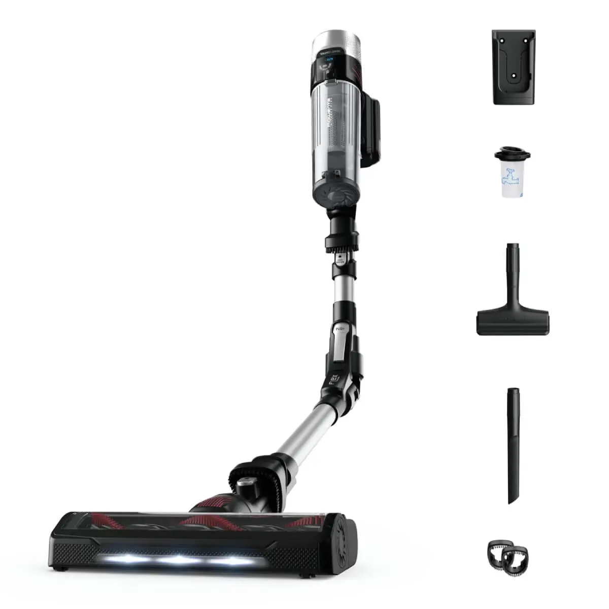 Aspirator vertical fara fir Rowenta X-Force Flex 9.60 Allergy RH2036WO  250W  100 air watts  3 trepte de putere  functie boost  perie cu iluminare LED
