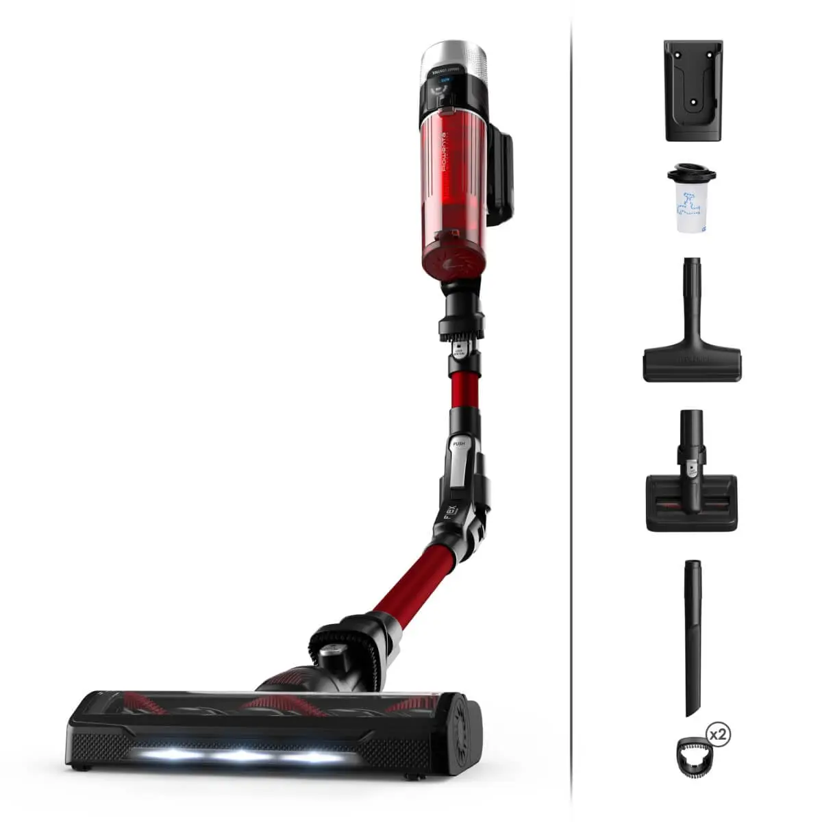 Aspirator vertical fara fir Rowenta X-Force Flex 9.60 Animal Care RH2079WO  250W  putere de aspirare 100 air watts  autonomie 45 min  3 trepte de pute