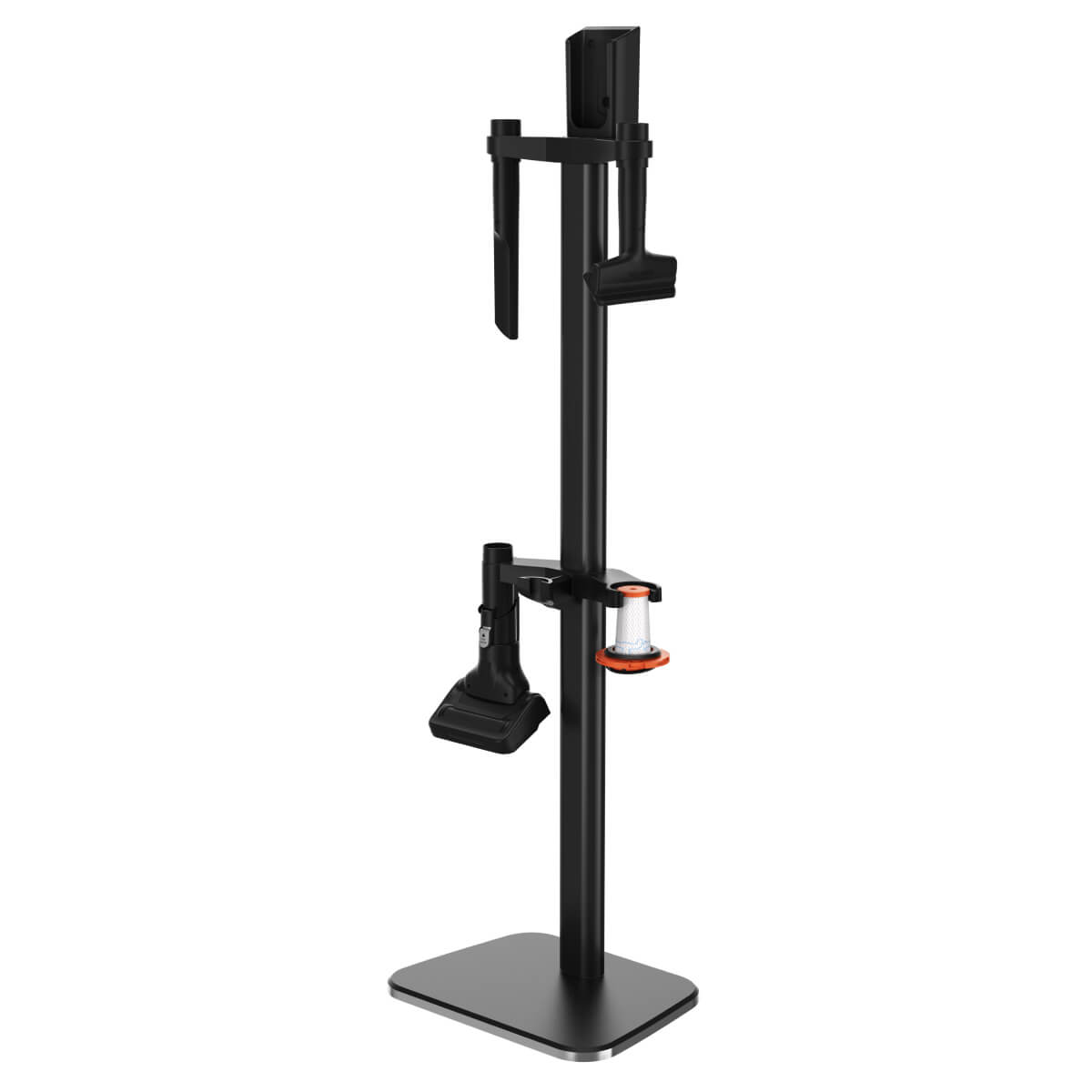 Suport de podea Rowenta ZR905004 pentru andocare si incarcare  cu orificii pentru accesorii  compatibil cu gama de aspiratoare X-Force Flex 9.60  13.6