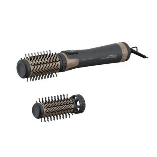 Perie rotativa Rowenta Brush Activ' CF9528F0  1000 W  generator ioni  invelis ceramic  jet aer rece  negru & maro
