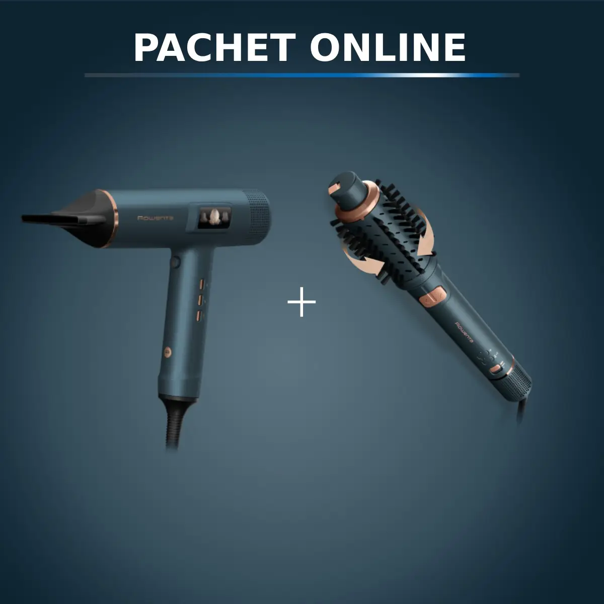 Pachet PROMO Uscator de par Rowenta Maestria For You HY9430E0 & Perie rotativa cu aer cald Rowenta Air Rotate UB9920E0