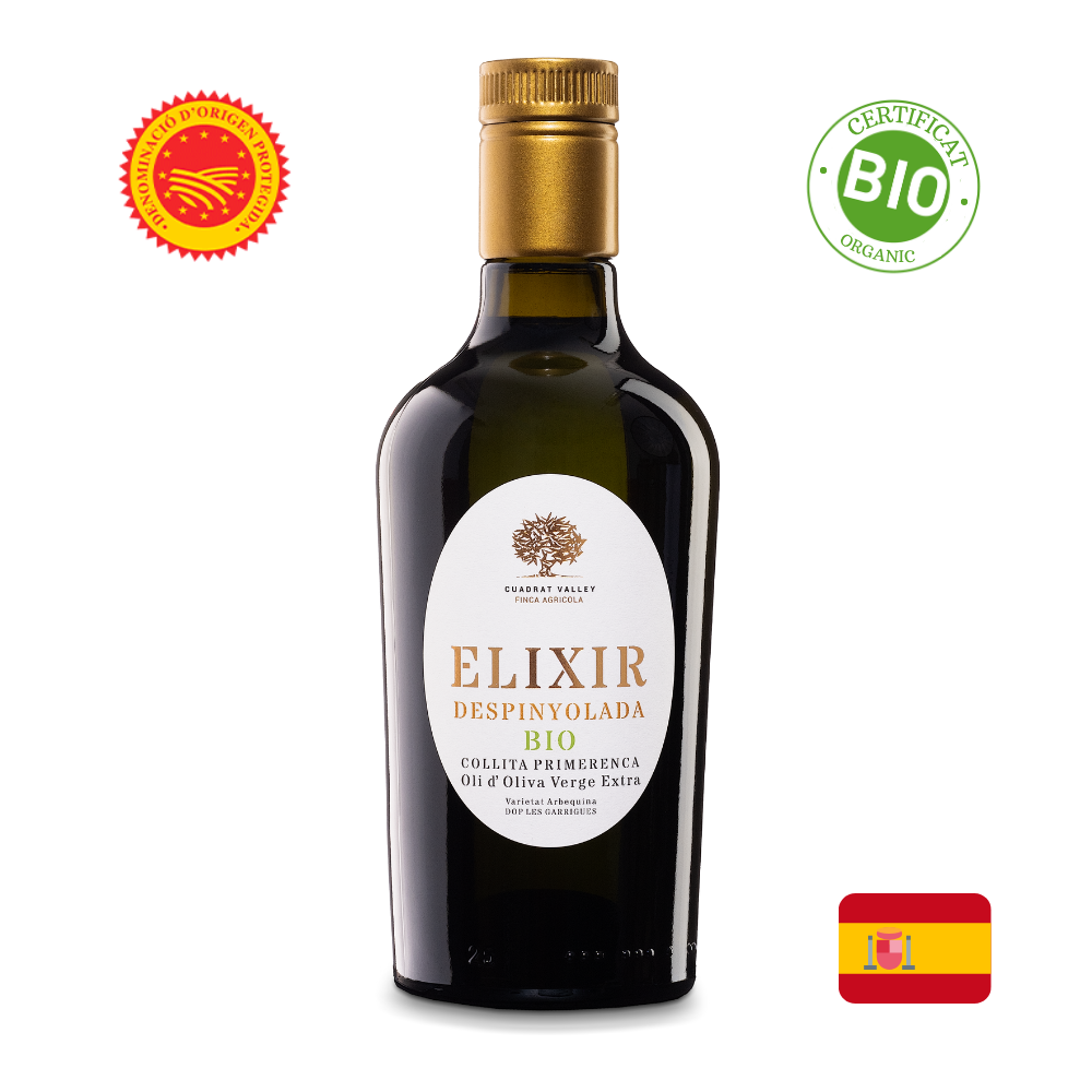 Elixir Arbequina Bio fara samburi Ulei de masline extravirgin 500ml