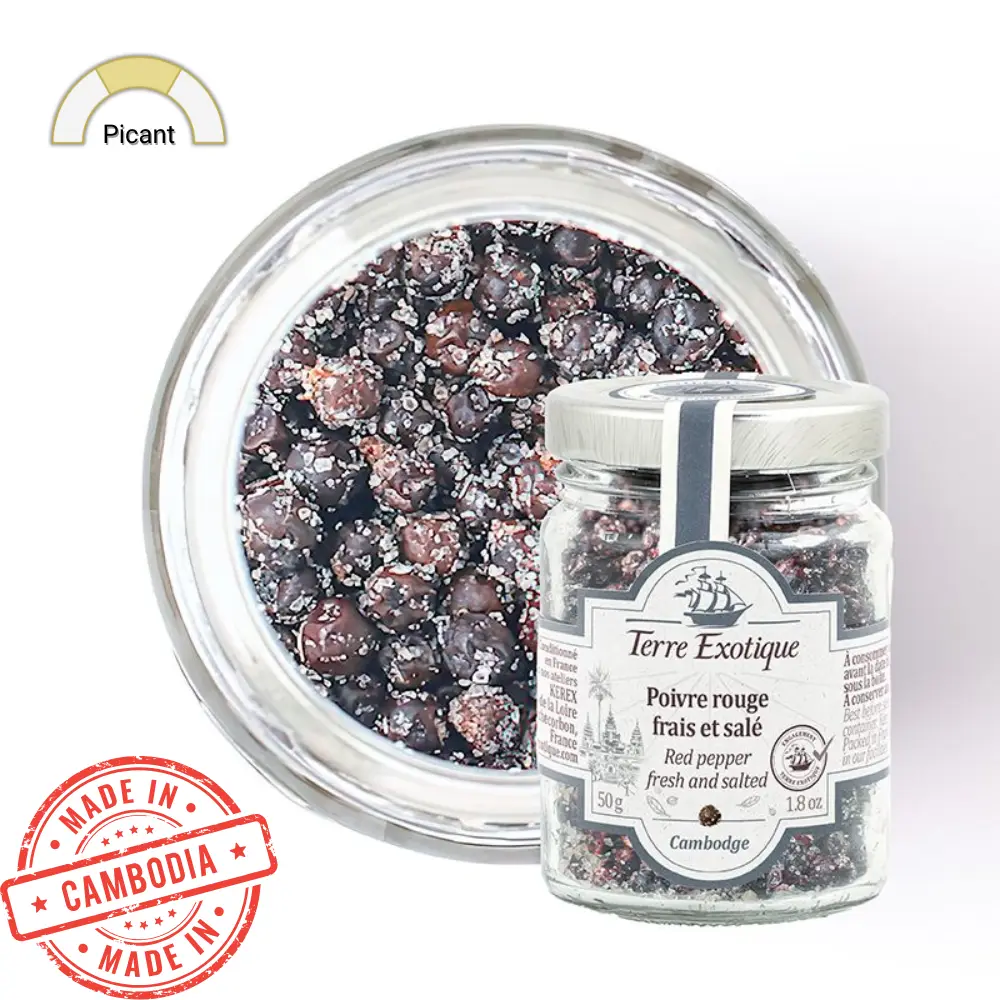 Piper rosu proaspat in sare 50g