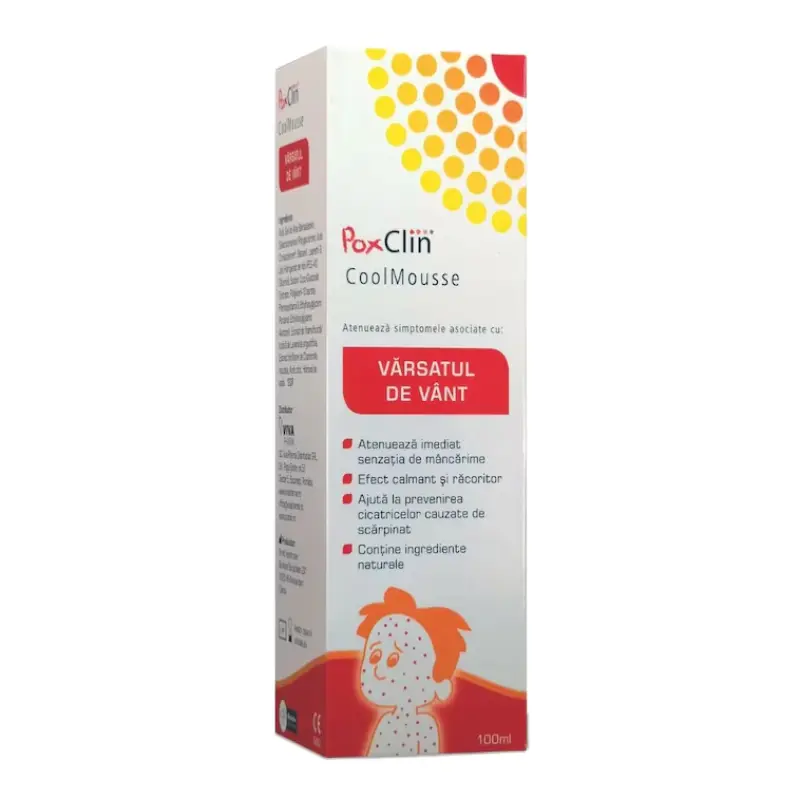 Spuma pentru varsat de vant Poxclin, 100 ml, Viva Pharma