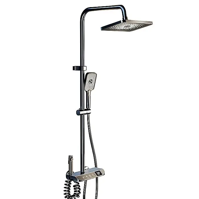 Set de dus smart, iHunt HP060GR, Display LED, afisaj digital, 4 moduri de curgere, ajustabil
