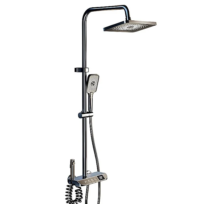 Set de dus smart, iHunt HP060GR, Display LED, afisaj digital, 4 moduri de curgere, ajustabil