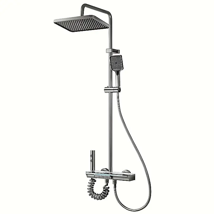 Set de dus smart, iHunt MZ110GR, Display LED, afisaj digital, 4 moduri de curgere, ajustabil