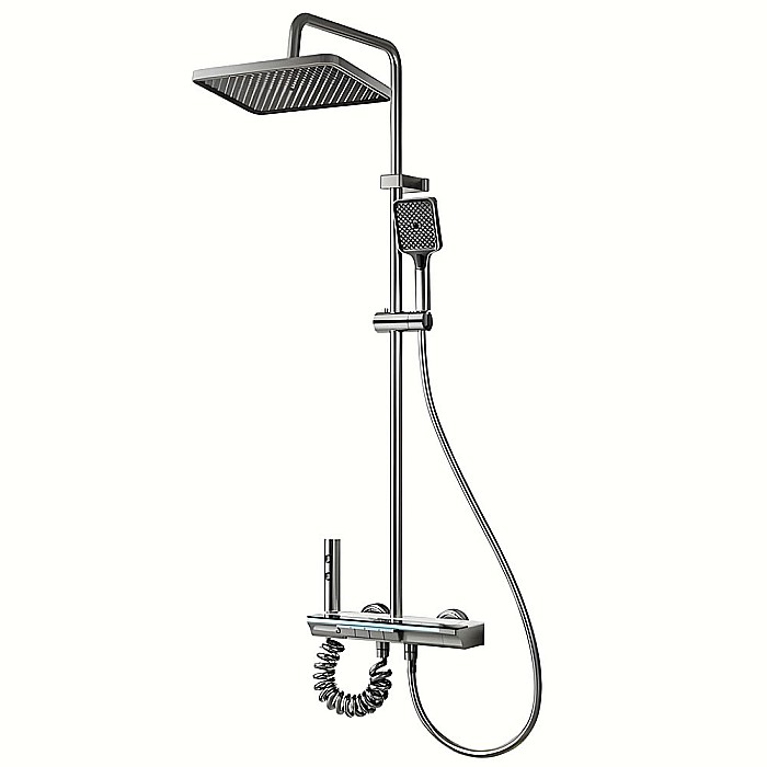 Set de dus smart, iHunt MZ110GR, Display LED, afisaj digital, 4 moduri de curgere, ajustabil