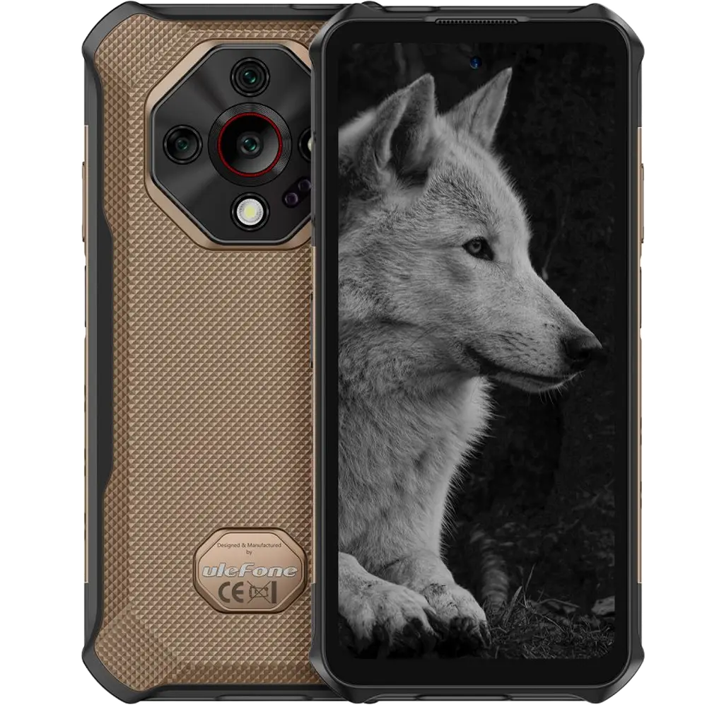 Telefon Ulefone Armor X16 Pro 5G Dimensity 6300 6.56-inch 120Hz IPS 8GB RAM 256GB 10360mAh NFC 10360mAh IP68 IP69K Android 15 Sand Dune