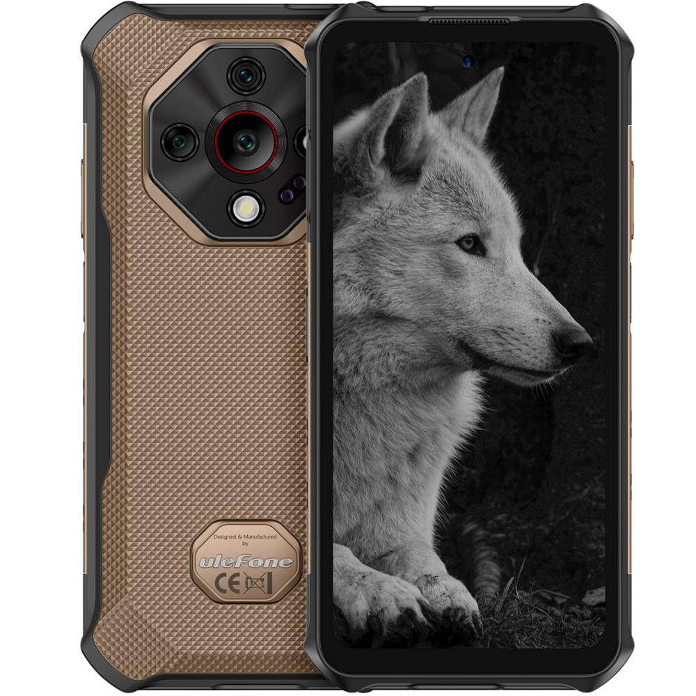 Telefon Ulefone Armor X16 Pro 5G Dimensity 6300 6.56-inch 120Hz IPS 8GB RAM 256GB 10360mAh NFC 10360mAh IP68 IP69K Android 15 Sand Dune