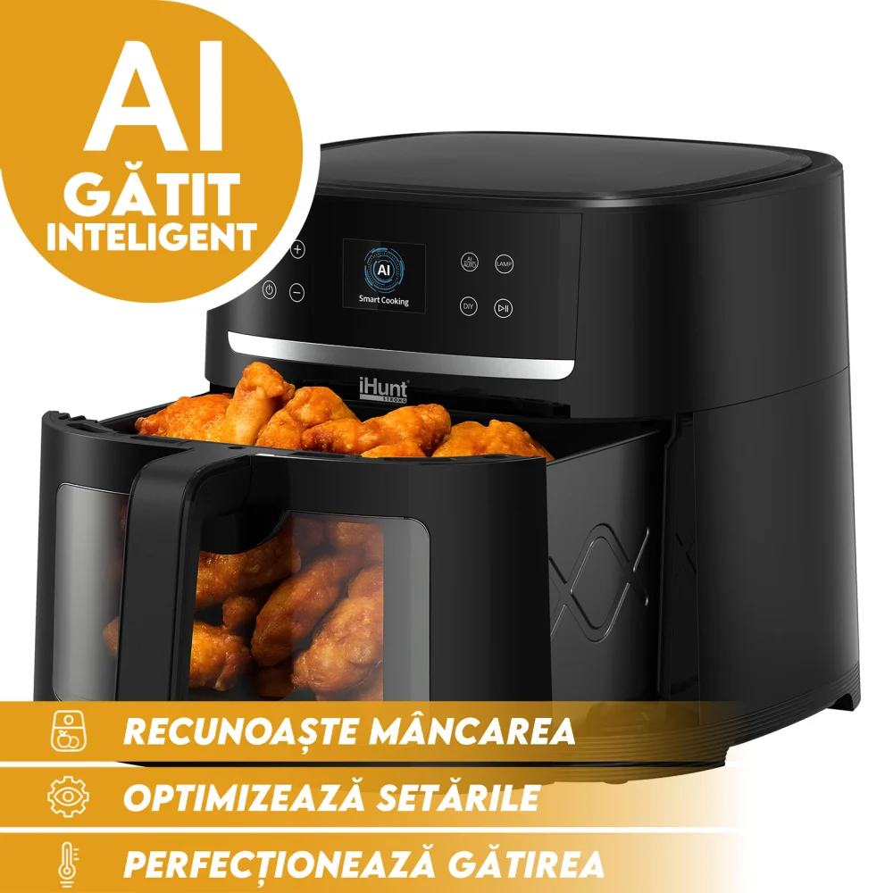 Friteuza cu aer cald si rotisor iHunt Bro Air Fryer AI Chef