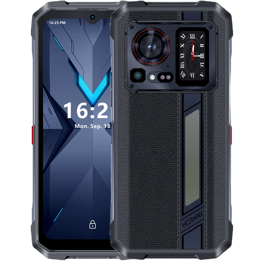 Telefon Hotwav Hyper 7 Pro Dimensity 7050 5G 256GB NFC Dual Screen Leather Black