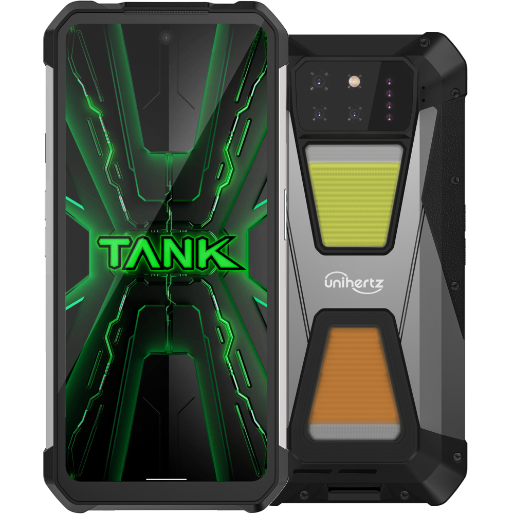 Telefon rezistent Unihertz 8849 Tank 3s, 5G, 6.79   120Hz, Dimensity 8200, 12GB RAM, 256GB, NFC, Video Proiector, Android 14