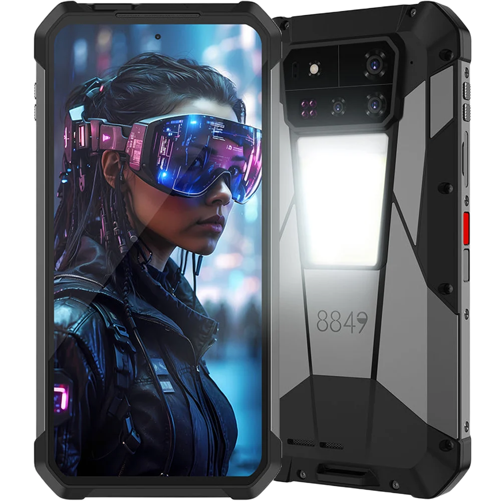 Telefon rugged Unihertz 8849 Tank 4 Pro, Video Proiector HD, 5G, 6.73   120Hz AMOLED, Dimensity 8300 Ultra, 16GB RAM + 512GB, NFC, Android 15