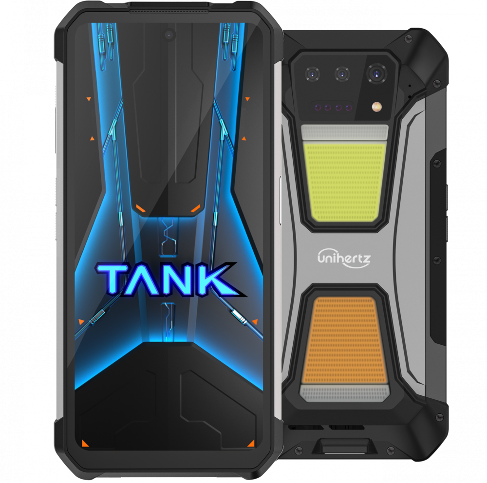 Telefon rezistent Unihertz 8849 Tank 2 Pro, 4G, 6.79   120Hz, Helio G99, 12GB RAM, 512GB, NFC, Video Proiector Laser, 23800mAh, Android 14