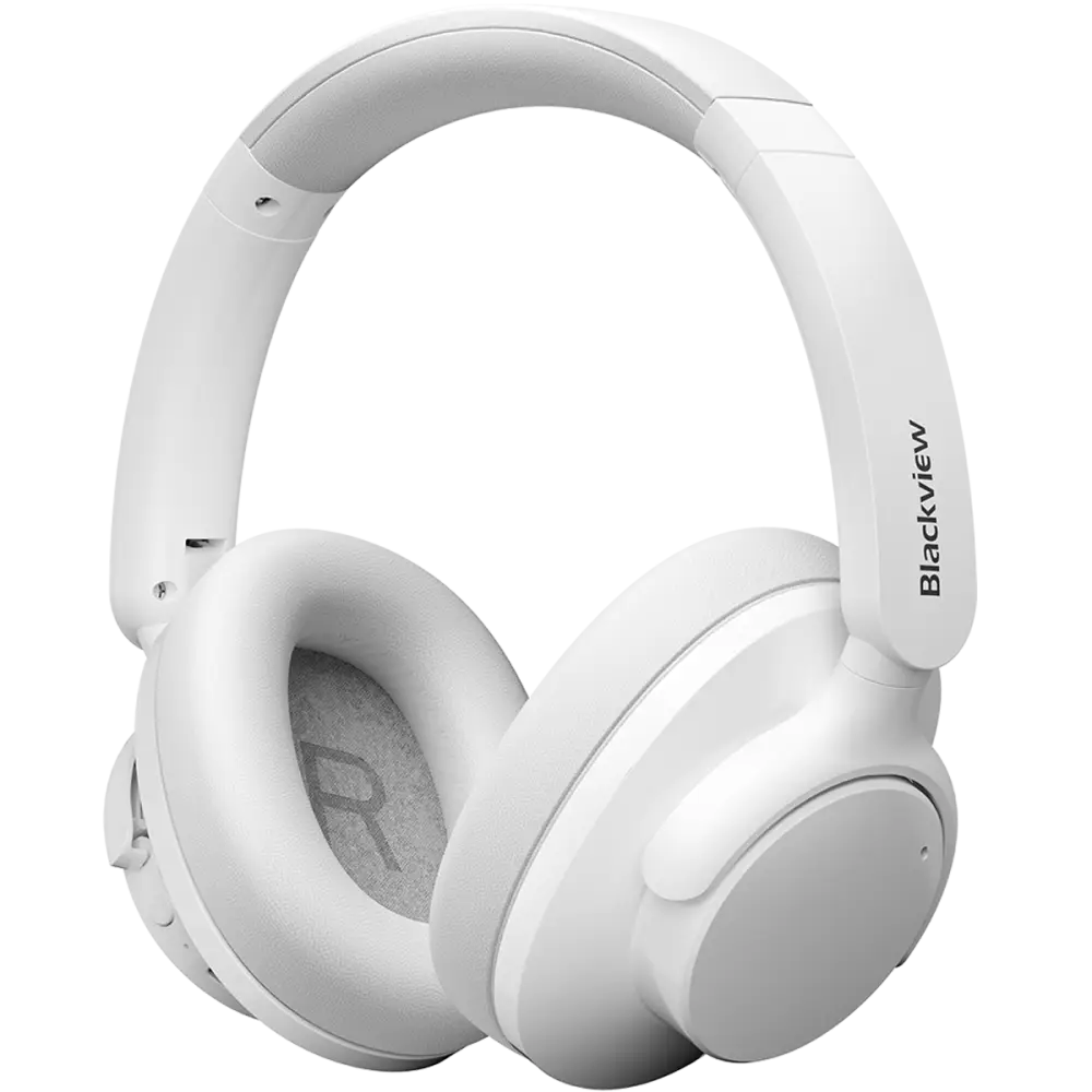 Casti wireless Blackview Fitbuds H1, BT 5.4, ANC, 40mm, 20Hz - 20kHz, HI-Res, White