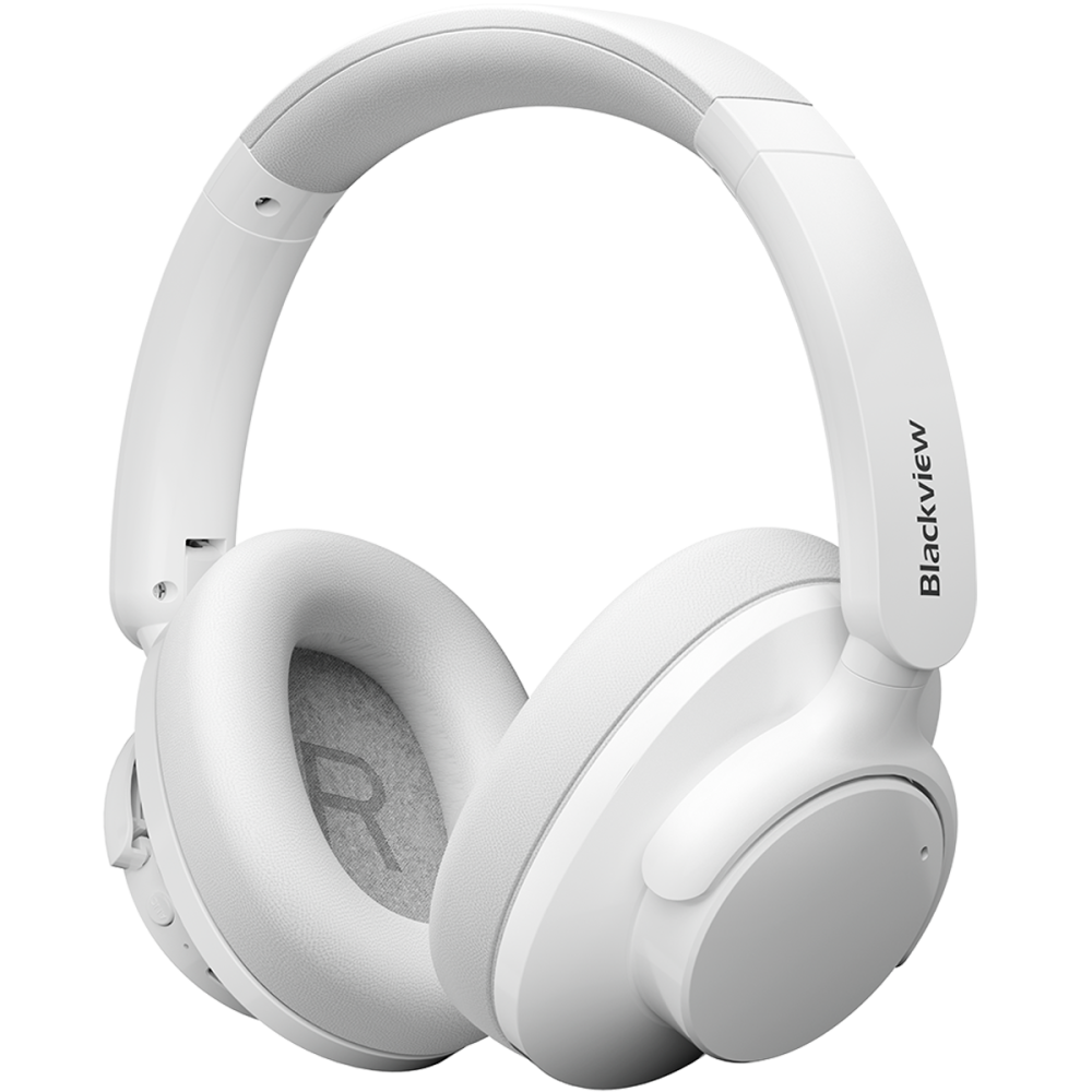 Casti wireless Blackview Fitbuds H1, BT 5.4, ANC, 40mm, 20Hz - 20kHz, HI-Res, White