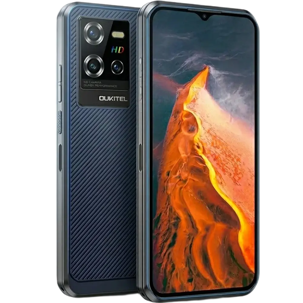 Telefon rezistent Oukitel WP50, 5G, Dual SIM, 6.6  , 256GB, NFC, GPS, Senzor Amprenta, Android 14, Blue