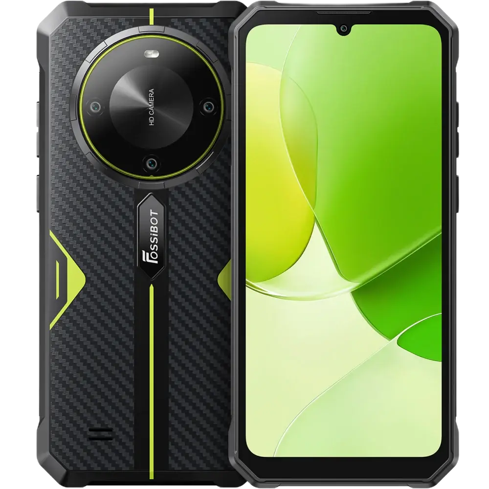 Telefon rugged Fossibot F105, 4G, 6.75-inch, Helio P27T, 4GB RAM + 64GB, 10300mAh, Android 14, Green