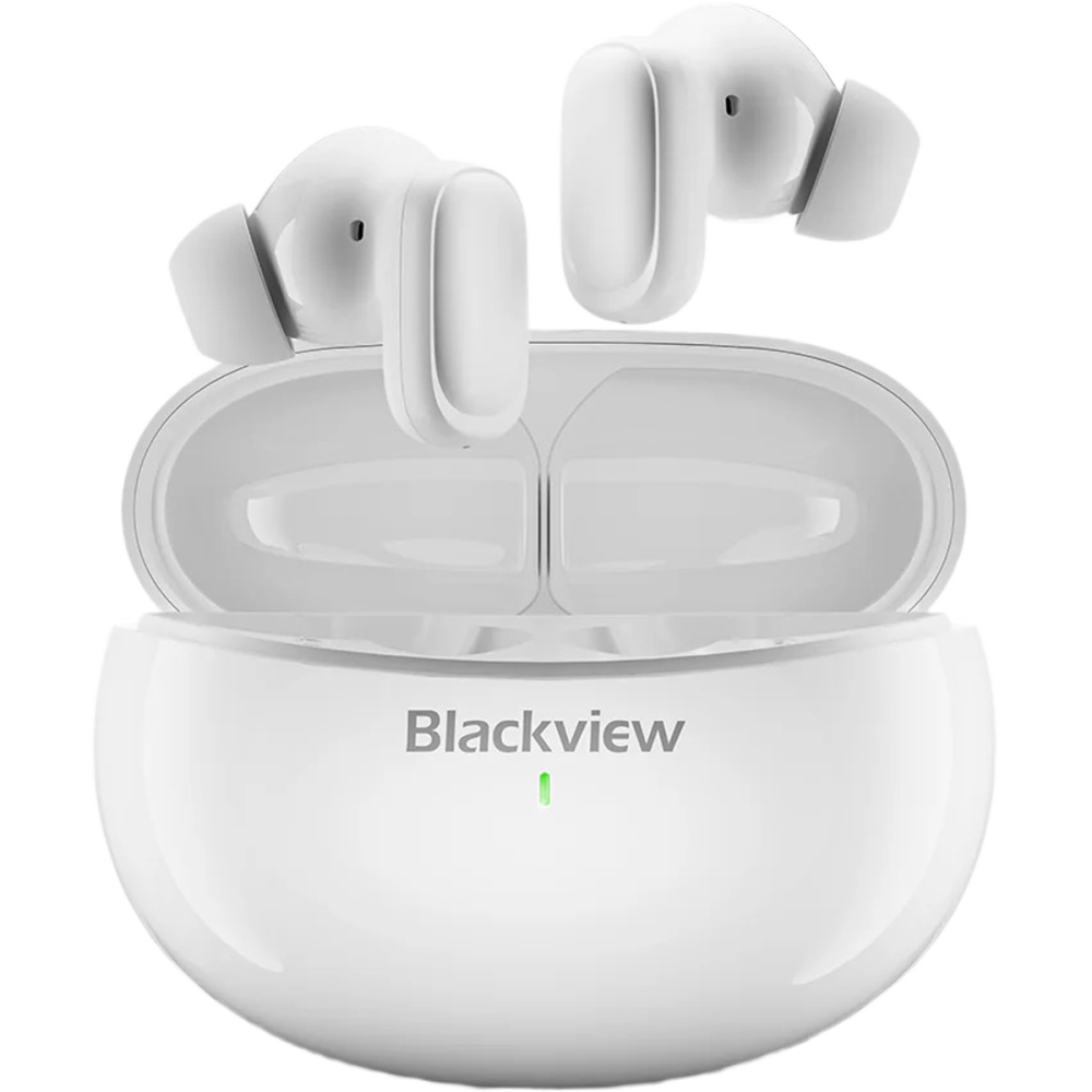 Casti wireless in-ear Blackview AirBuds 30, AI Real-time Translator, Bluetooth 5.4, IPX7, Ceramic White
