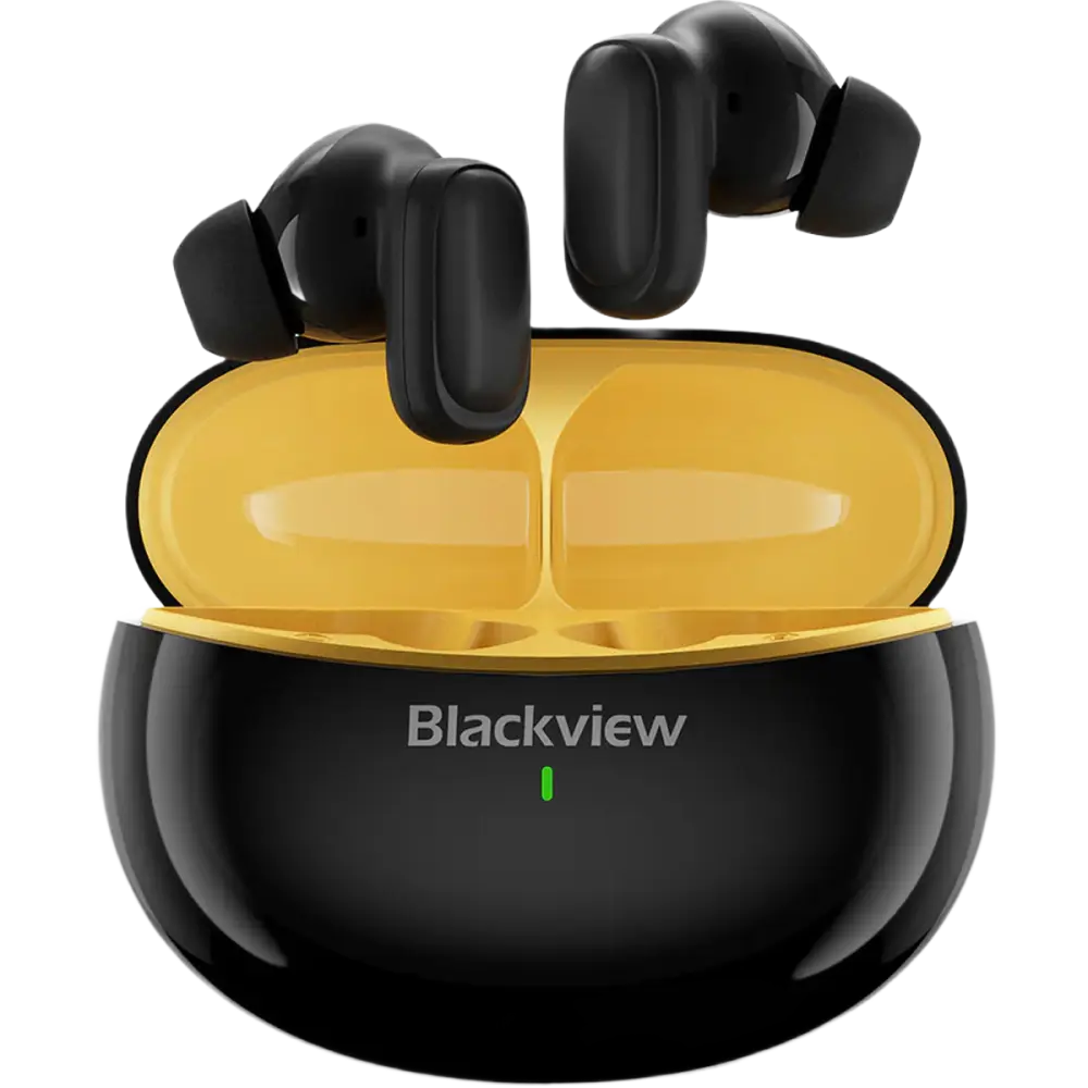 Casti wireless in-ear Blackview AirBuds 30, AI Real-time Translator, Bluetooth 5.4, IPX7, Carbon Black