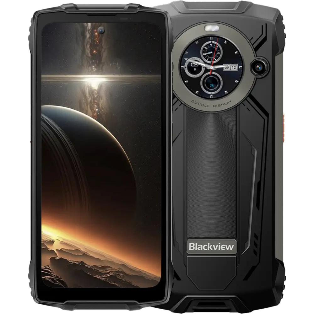 Telefon Blackview BV8200 4G Dual Display 6.5   + 1.3   12GB RAM + 256GB NFC Android 14 Black
