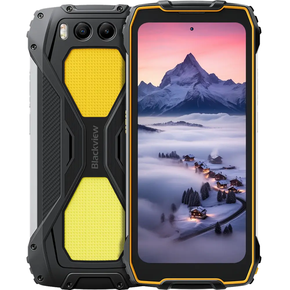 Telefon rugged Blackview BV7300 4G Dual SIM 6GB RAM 256GB NFC Stereo 15000mAh Android 14 Yellow
