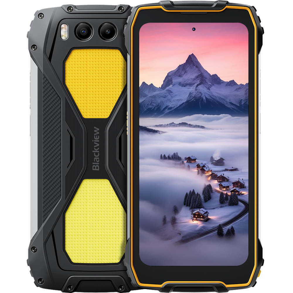 Telefon rugged Blackview BV7300 4G Dual SIM 6GB RAM 256GB NFC Stereo 15000mAh Android 14 Yellow