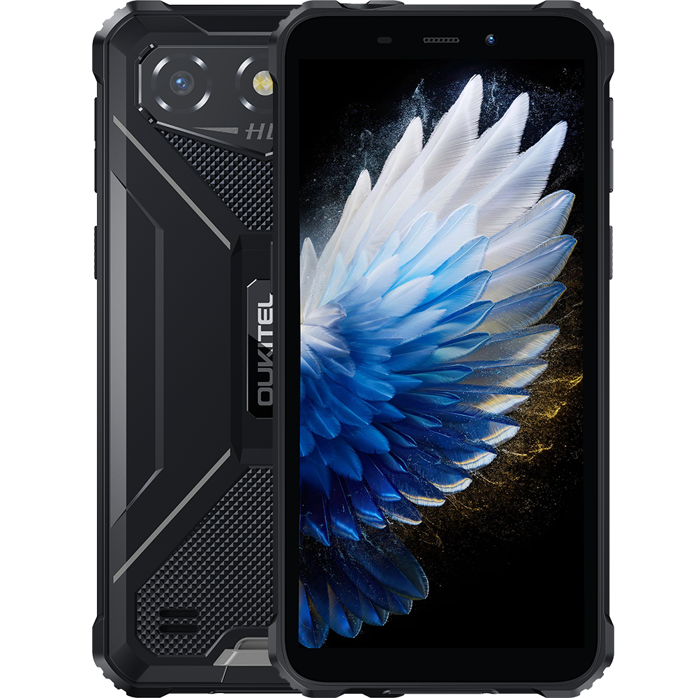 Telefon rugged Oukitel G3, 4G, 6.0   HD+, T310, 4GB RAM, 64GB, Radio FM, 6300mAh, Android 14, Black