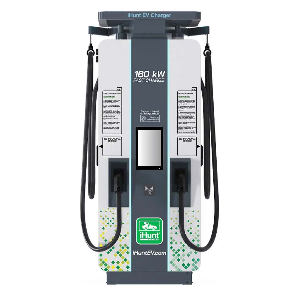Statie de incarcare ultra rapida cu monetizare iHunt EV DC 160KW V4 2x CCS 2 - Integrare iHuntEV